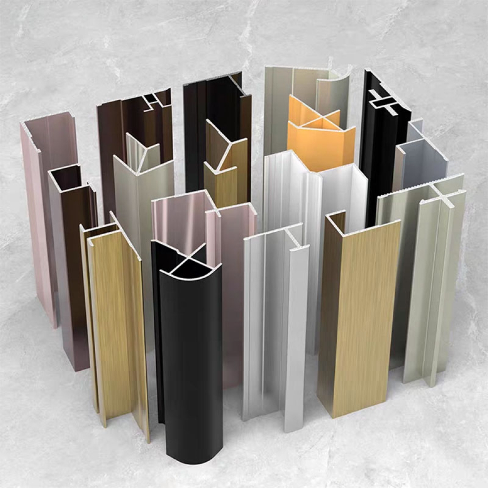 Aluminum alloy termination strip, Y-shaped corner, Y-edge trim for wall tiles, corner edge protection for wooden boards, tile fixing decorative line