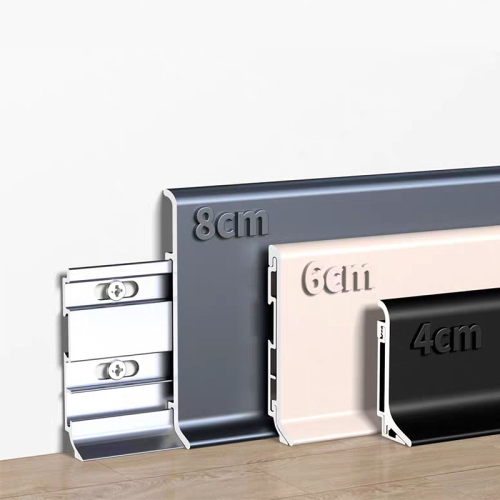 Aluminum alloy baseboard 6cm x 8cm, popular