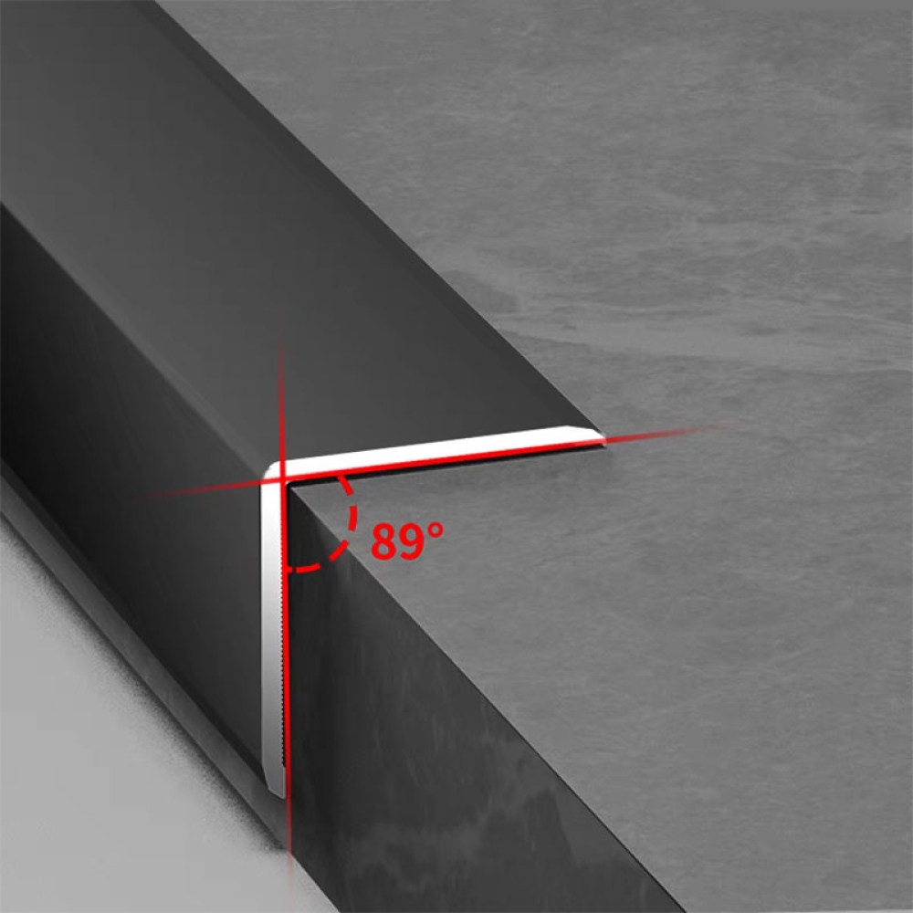 Aluminum alloy termination strip, Y-shaped corner, Y-edge trim for wall tiles, corner edge protection for wooden boards, tile fixing decorative line