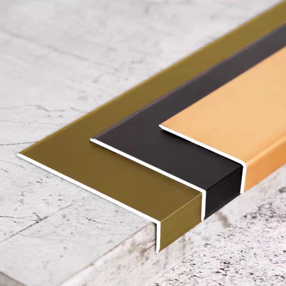 Aluminum alloy termination strip, Y-shaped corner, Y-edge trim for wall tiles, corner edge protection for wooden boards, tile fixing decorative line