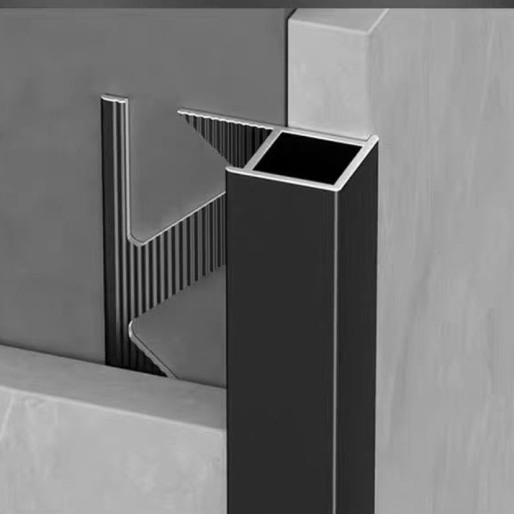 Aluminum alloy termination strip, Y-shaped corner, Y-edge trim for wall tiles, corner edge protection for wooden boards, tile fixing decorative line