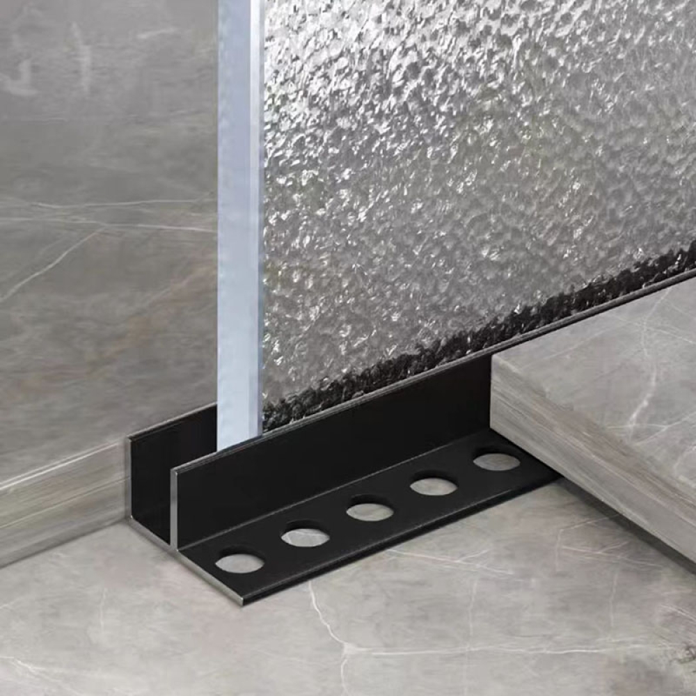 Aluminum alloy U-shaped channel edge trim, titanium gold ceiling decorative strip, stainless steel metal concave groove edge trim