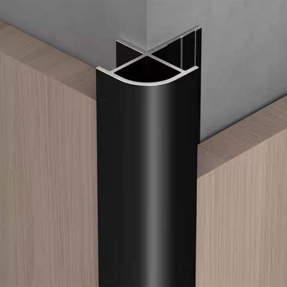 Aluminum alloy termination strip, Y-shaped corner, Y-edge trim for wall tiles, corner edge protection for wooden boards, tile fixing decorative line